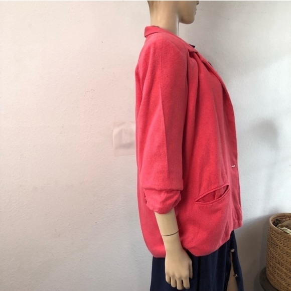 Jennings by Lyndal refsnes silk orange silk blazer front pocket size:14 - Picture 14 of 16